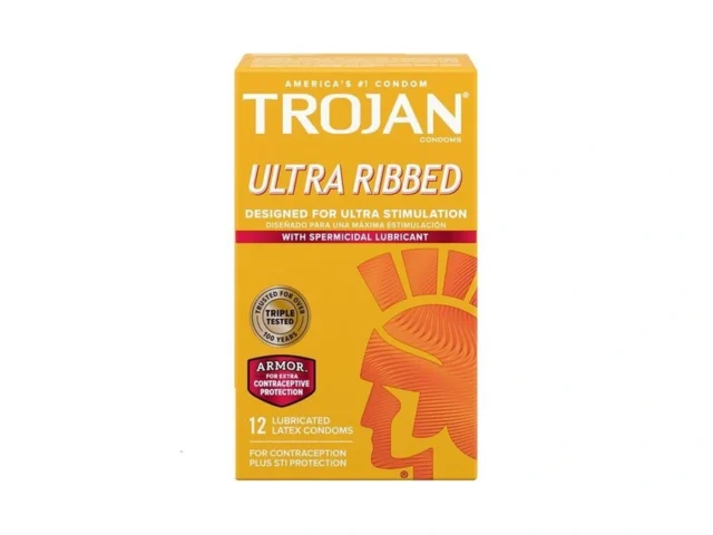 Trojan Stimulations Ultra Ribbed Spermicidal… Coupon