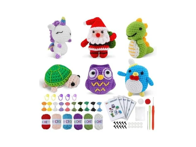 6pcs Crochet Kit For Beginners – Knitting Kit For… Code