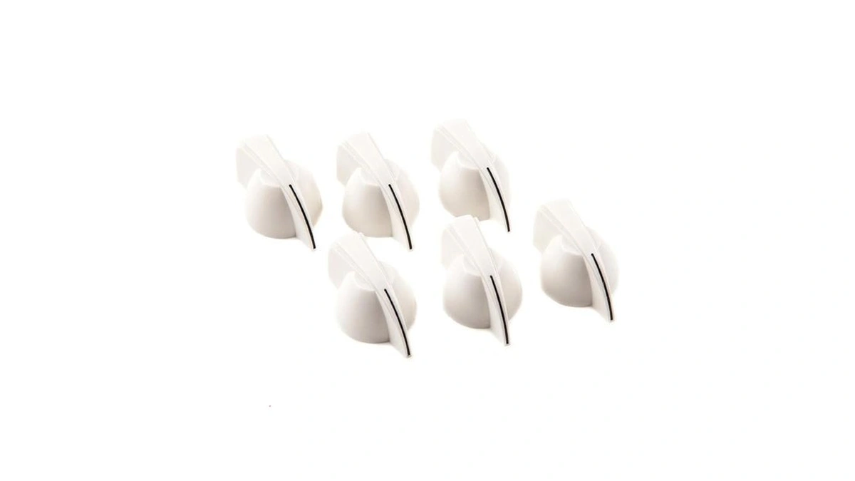 Amazon coupon: Fender Chicken Head Amp Knobs White 6-pa