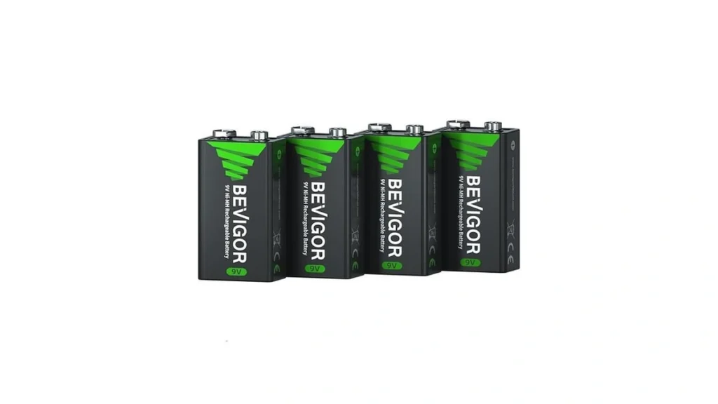 Amazon code: Bevigor 9v Rechargeable Batteries Nimh 2