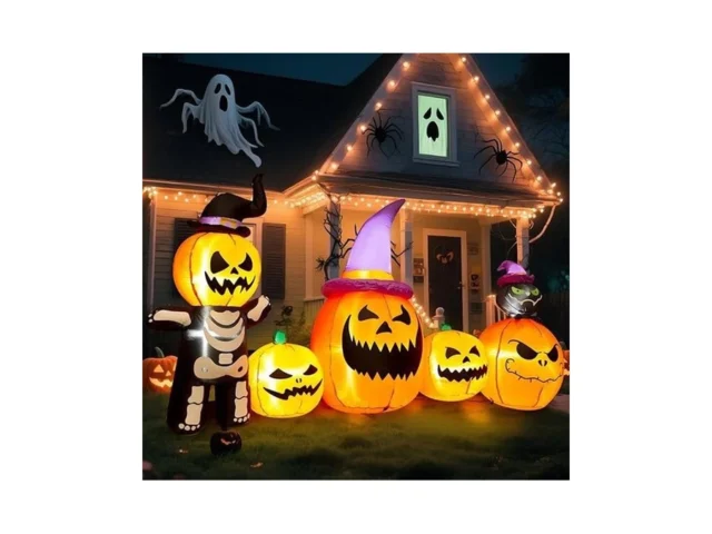 8ft Long Halloween Inflatable Pumpkins Outdoor… Code