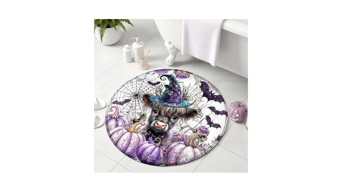 Amazon code: Printspree Halloween Round Bath Rug 24 -