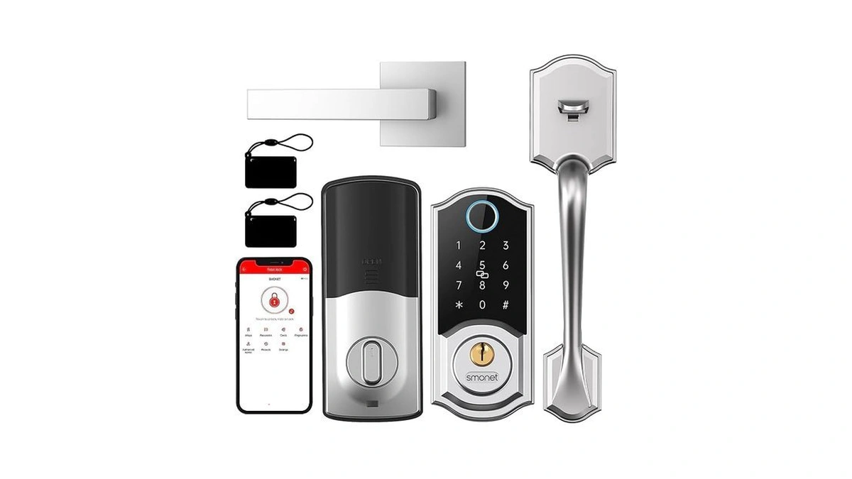 Amazon code: Smart Front Door Lock Set Smonet Keyless