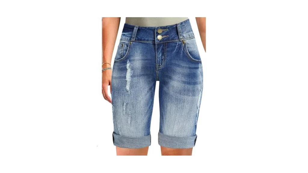 Amazon coupon: Flamingals Women S Bermuda Jean Shorts M