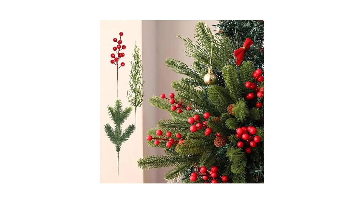 Amazon code: Itoids 30 Pcs Artificial Pine Branches C