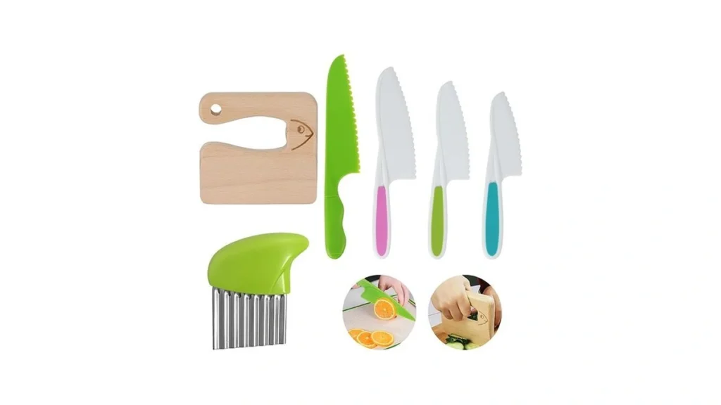 Amazon code: Cozymate 6 Pieces Wooden Kids Knife For