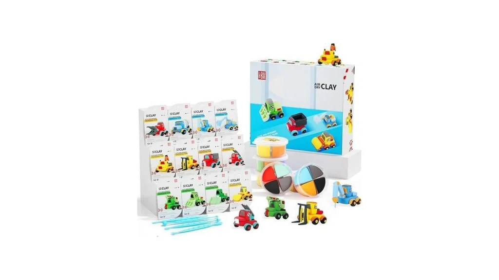 Amazon coupon: Loufor Air Dry Clay Kit For Kids - 12 Bo