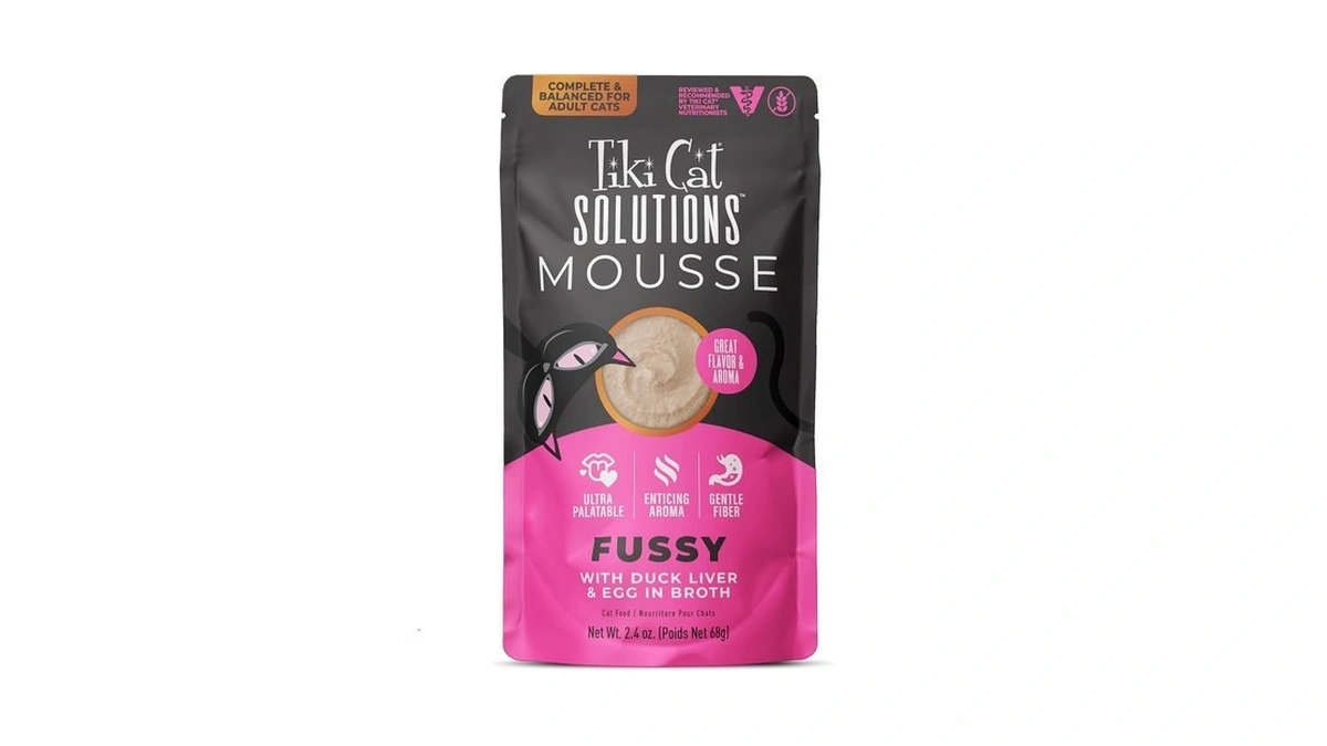Amazon coupon: Tiki Cat Solutions Fussy Mousse Duck Liv