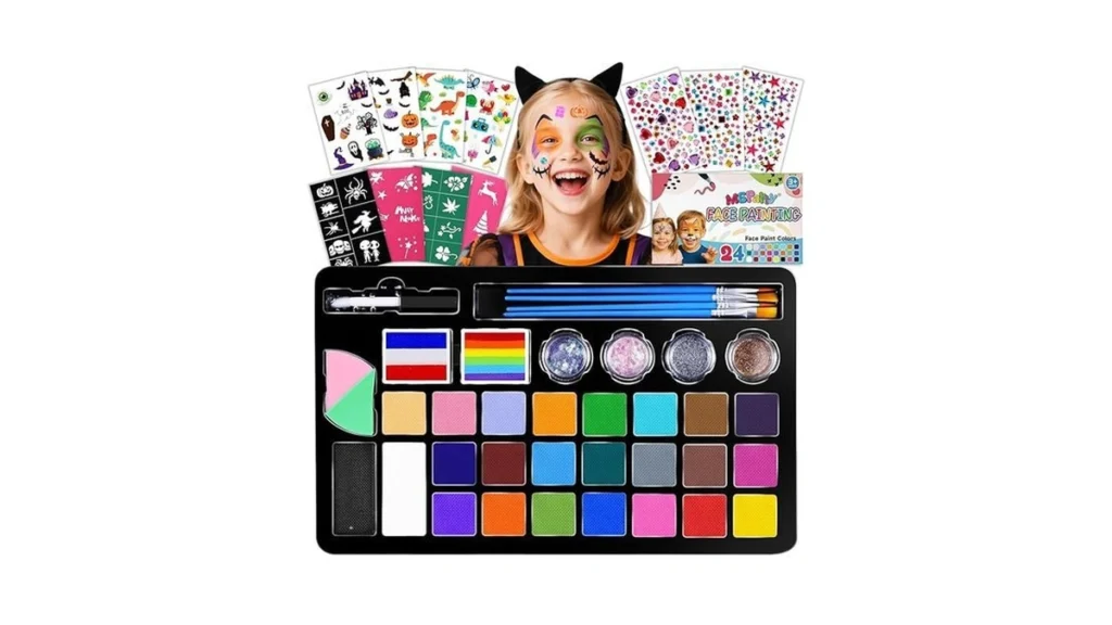 Amazon code: Mgparty Face Painting Kit For Kids 24 Co
