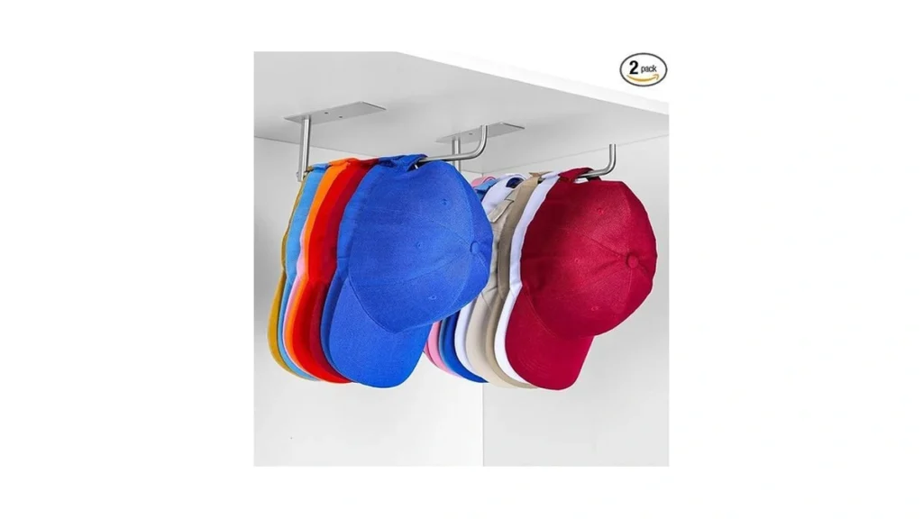 Amazon code: Daoun Baseball Hat Rack - 2-pack Adhesiv
