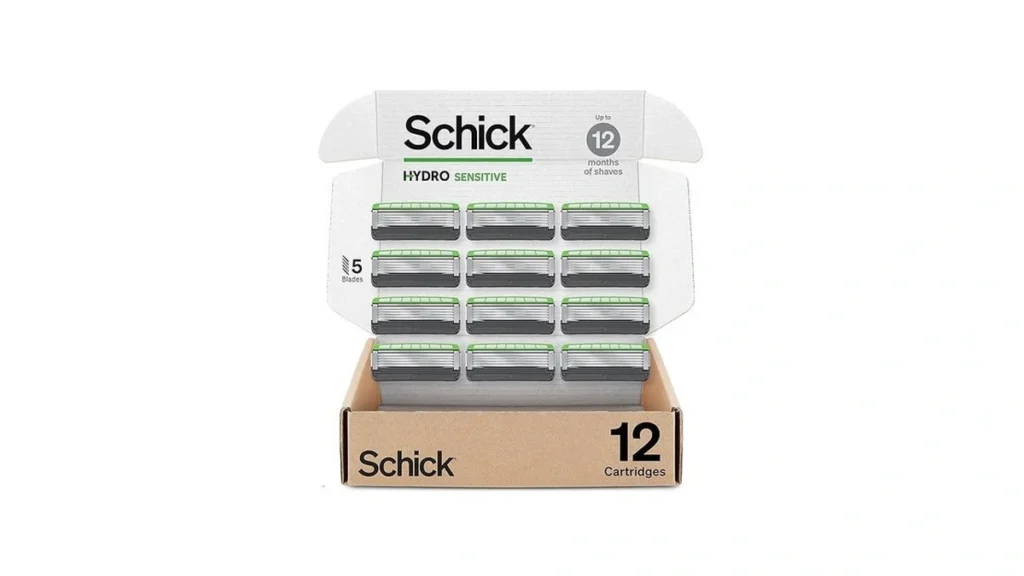 Amazon coupon: Schick Hydro Sensitive Razor Refills 12c