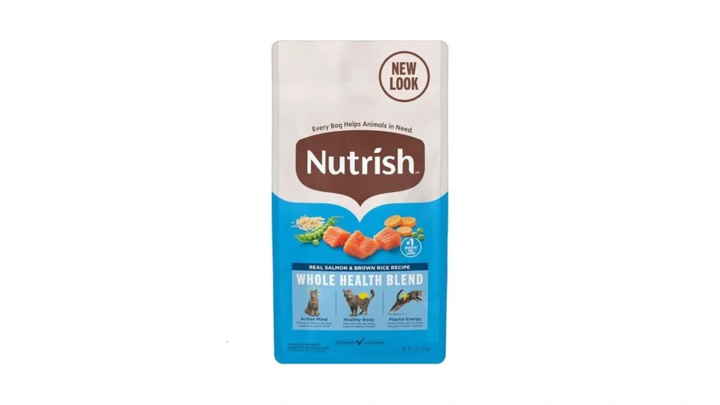 Amazon coupon: Nutrish Dry Cat Food Real Salmon Brown R