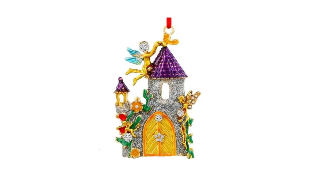 Amazon code: Waahome Metal Castle Christmas Ornaments