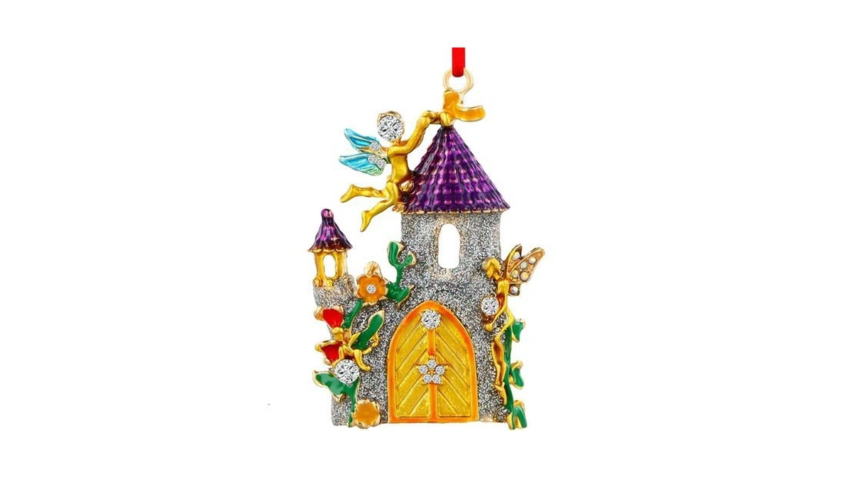 Amazon code: Waahome Metal Castle Christmas Ornaments