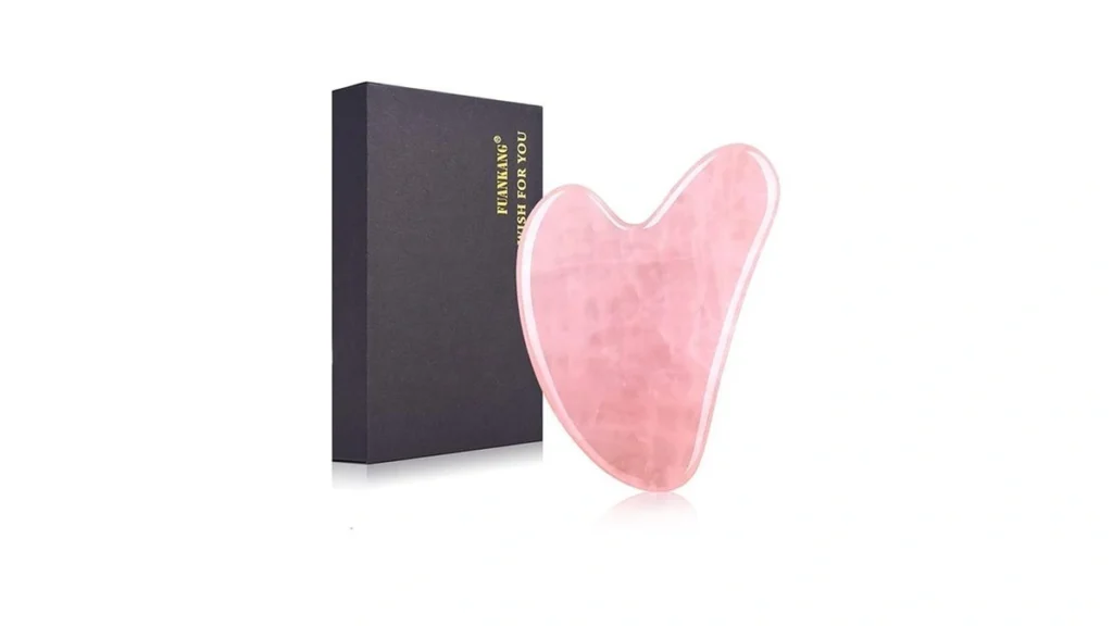 Amazon code: Fuankang Gua Sha Facial Tools Rose Quart