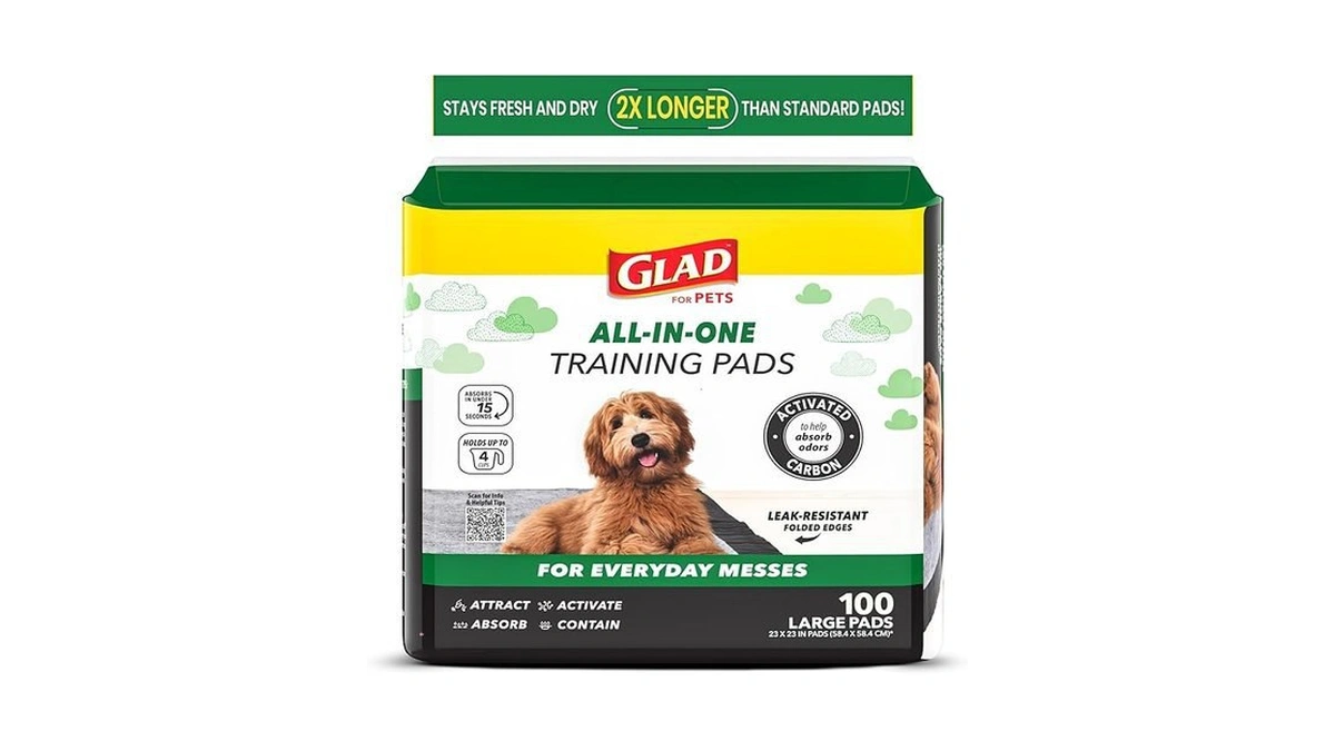 Amazon coupon: Glad For Pets Black Charcoal Puppy Pads