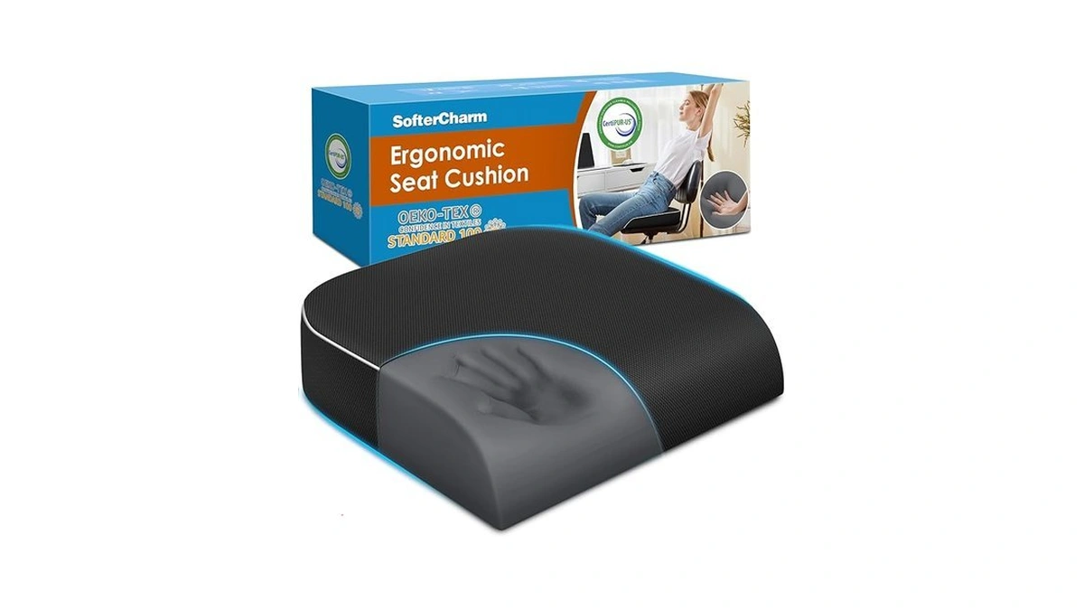 Amazon coupon: Softercharm Seat Cushion Memory Foam Off