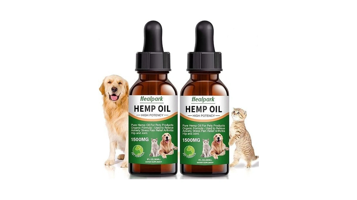 Amazon coupon: Hemp Oil For Dogs Cats - 2 Pack 1500mg -