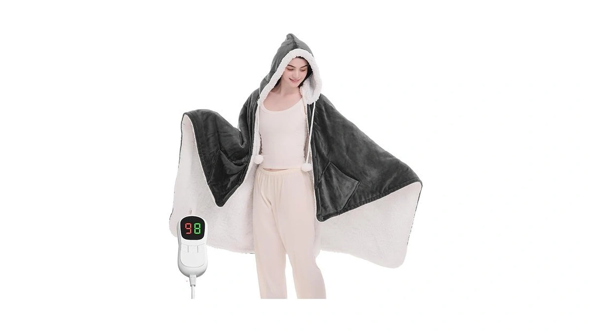 Amazon code: Jkmax Heated Electric Blanket Shawl - We