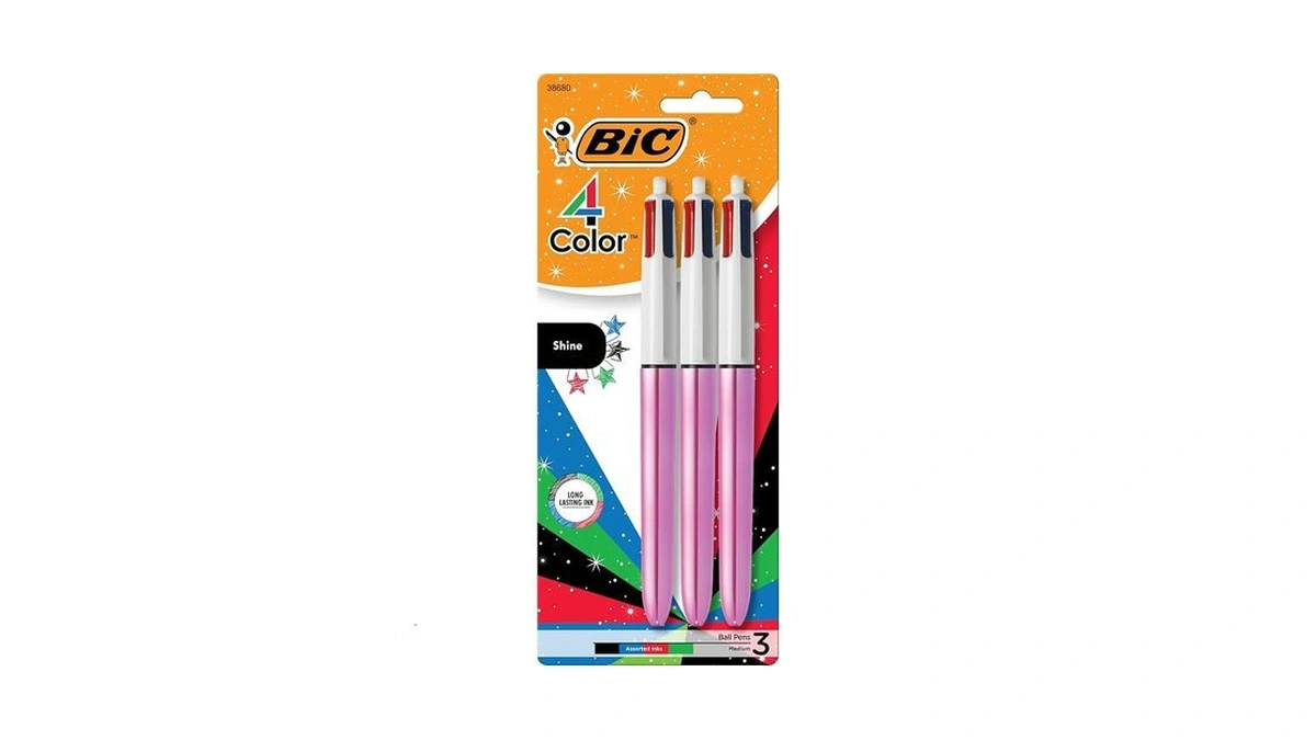 Amazon coupon: Bic 4 Color Shine Retractable Ballpoint