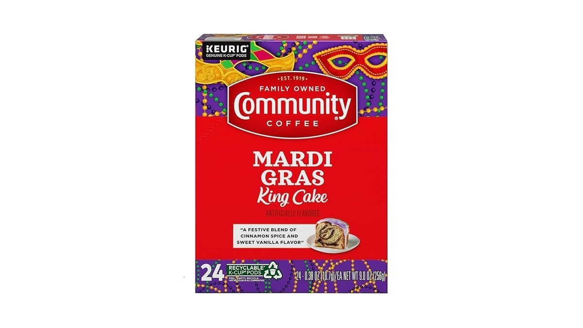 Amazon coupon: Community Coffee Mardi Gras King Cake Fl