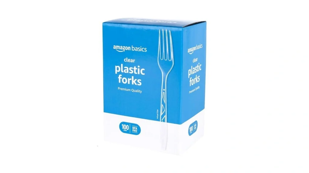 Amazon coupon: Amazon Basics Disposable Clear Plastic F
