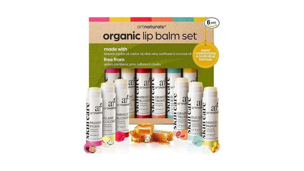 Amazon coupon: Artnaturals Organic Beeswax Lip Balm Gif
