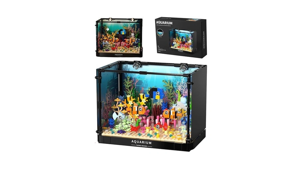 Amazon code: Datengpin Fish Tank Building Blocks Set