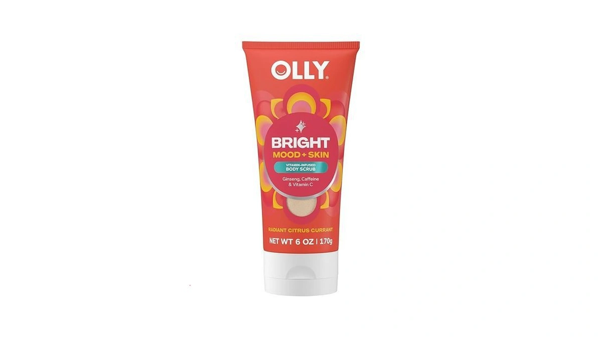 Amazon coupon: Olly Bright Body Scrub With Ginseng Caff