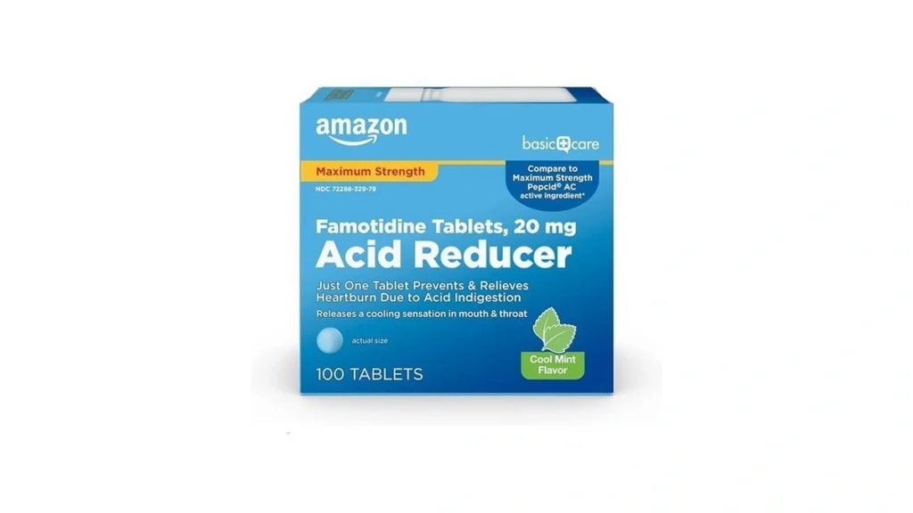 Amazon coupon: Amazon Basic Care Famotidine 20mg Cool M
