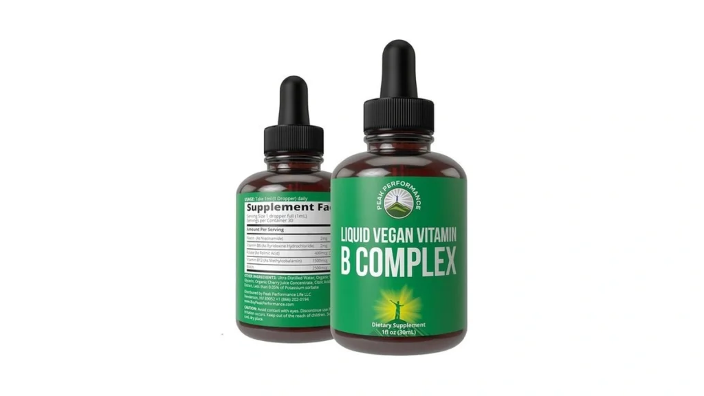 Amazon coupon: B Complex Liquid Drops Vegan Supplement