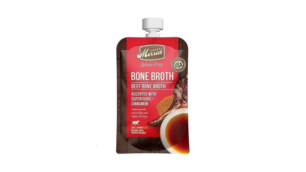 Amazon coupon: Merrick Grain Free Bone Broth Premium Hu