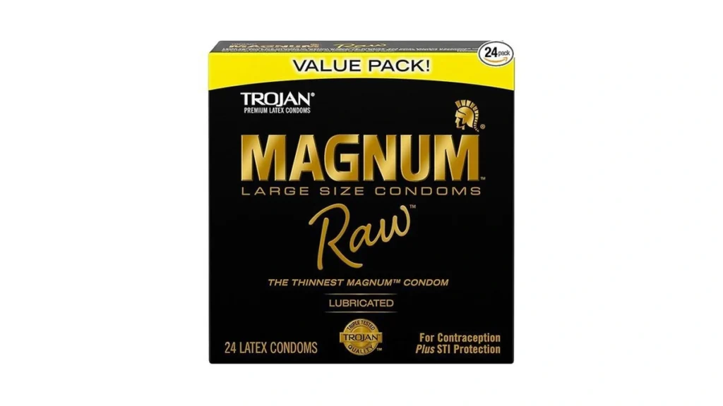 Amazon coupon: Trojan Magnum Raw Large Size Thin Condom