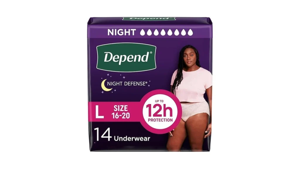 Amazon coupon: Depend Night Defense Adult Diapers Incon