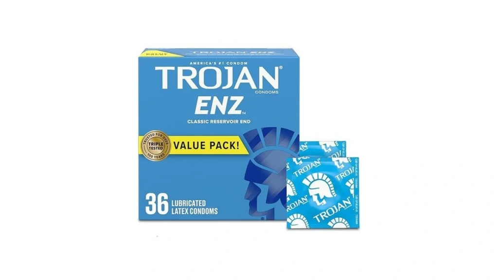 Amazon coupon: Trojan Enz Lubricated Condoms Latex Cond
