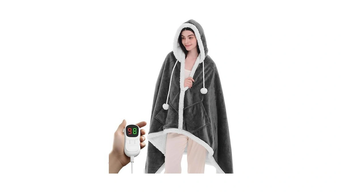 Amazon code: Ploath Heated Electric Blanket Shawl Hea