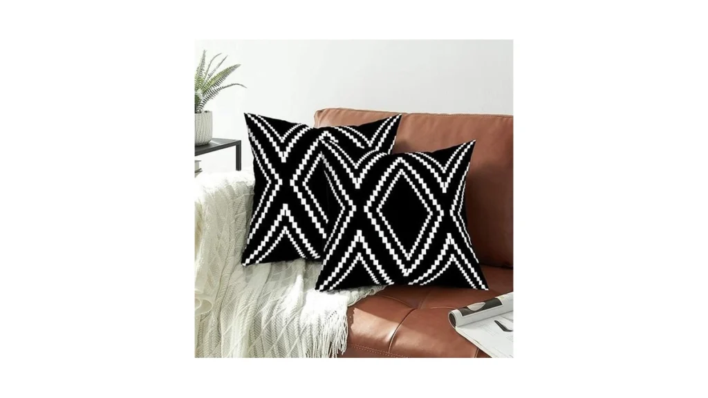 Amazon code: Yaofavo Set Of 2 Black Pillow Covers Boh