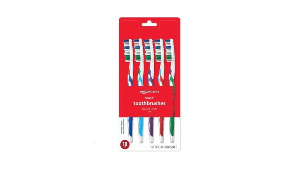 Amazon coupon: Amazon Basics Clean Plus Toothbrushes So