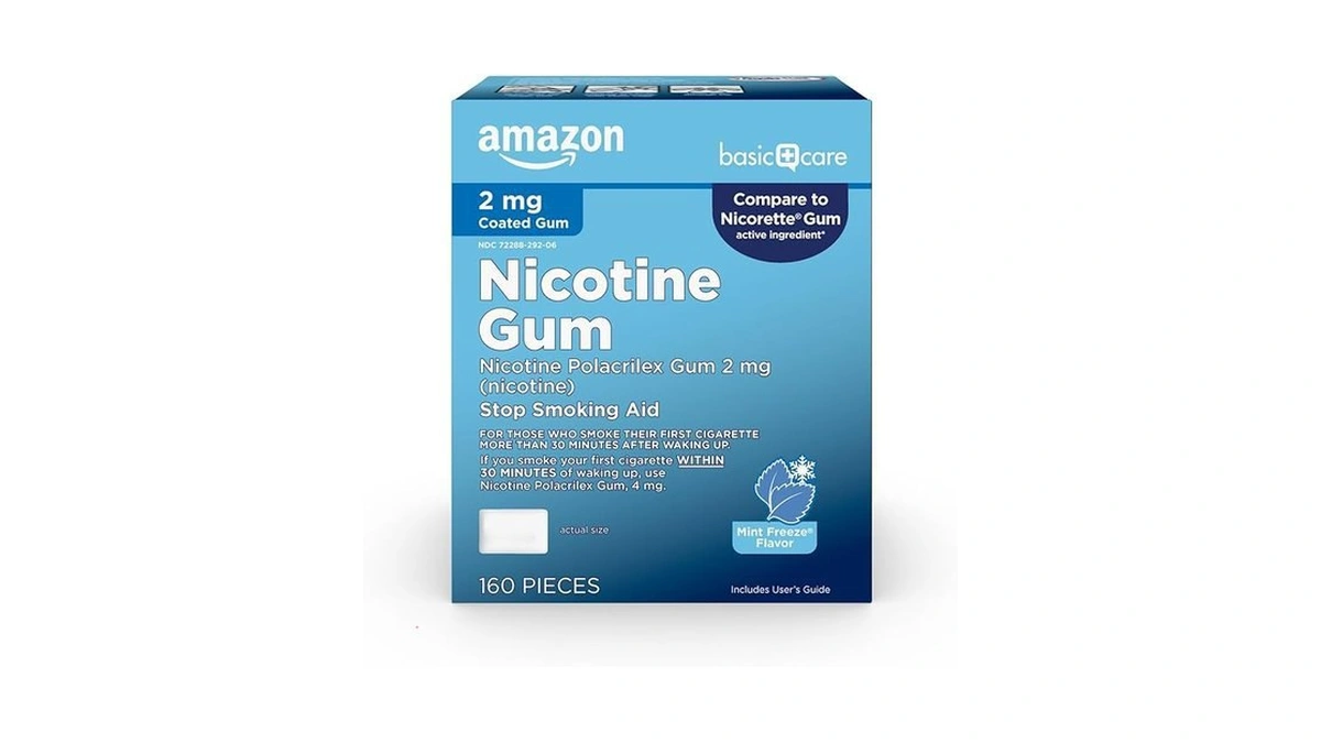 Amazon coupon: Amazon Basic Care Coated Nicotine Gum 2