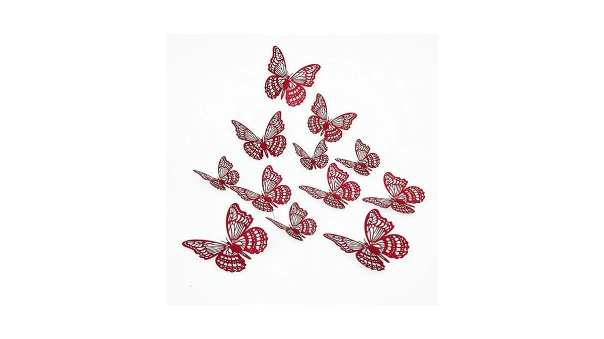 Amazon code: 3d Butterfly Wall Decor 3 Sizes Kurilai