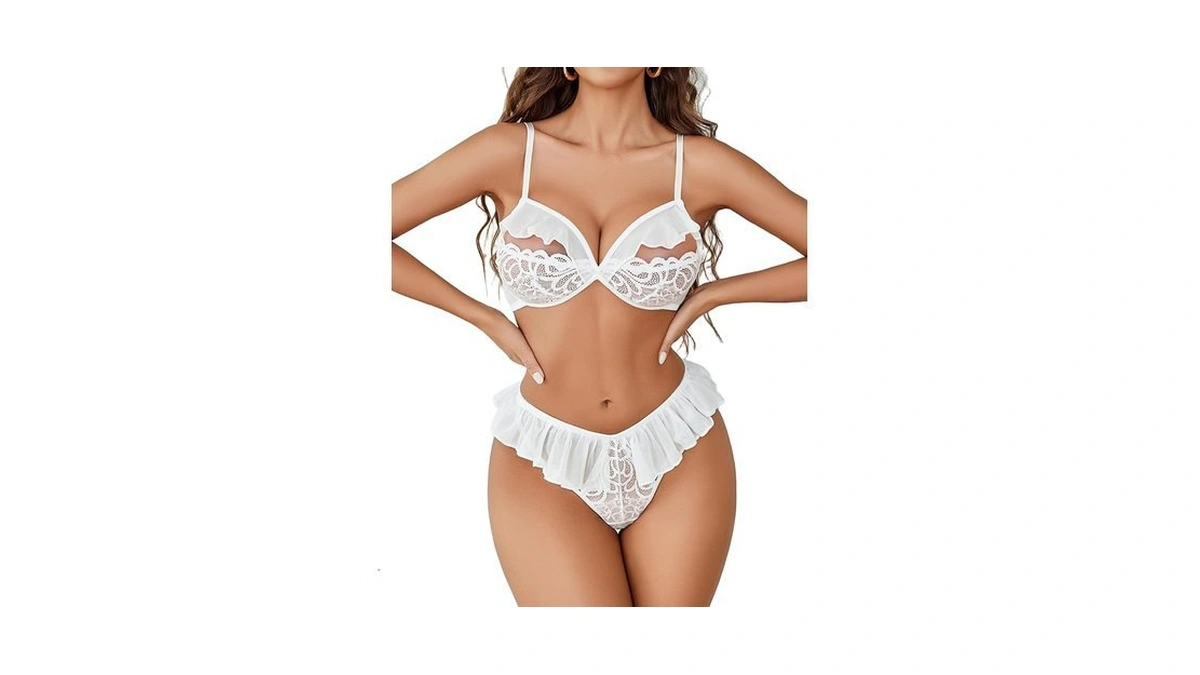 Amazon code: Avidlove Lace Bra And Panty Set Women S