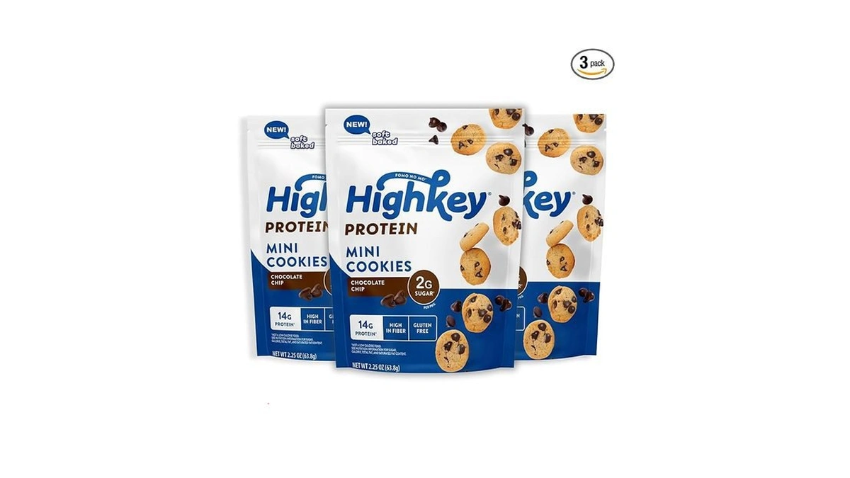 Amazon coupon: Highkey Protein Chocolate Chip Cookies -
