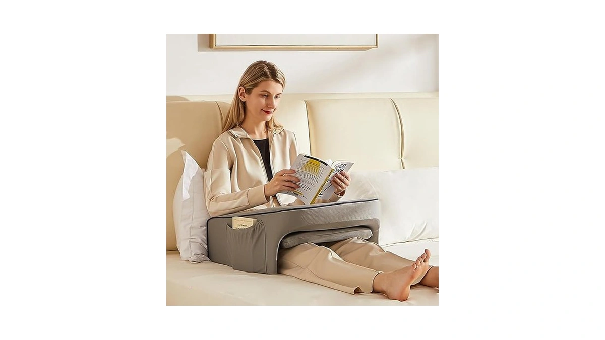 Amazon code: Cooloo8 Lap Desk Pillow For Bed Soft Arm