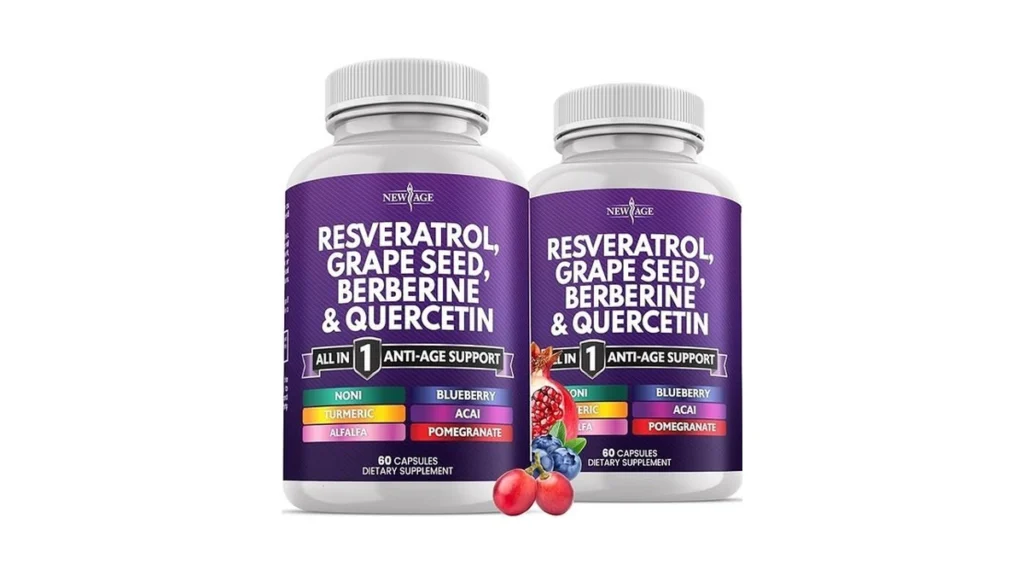 Amazon coupon: New Age Resveratrol Berberine Grape Seed