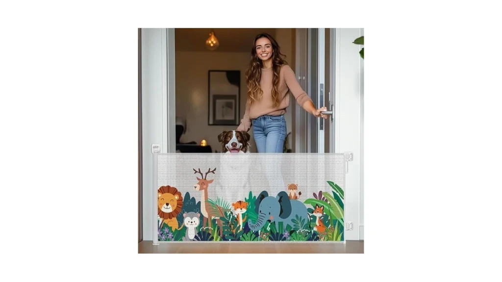 Amazon code: Homeal Retractable Mesh Gate For Baby An