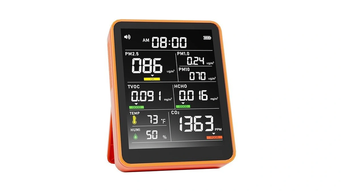 Amazon coupon: Air Quality Monitor Indoor 13-in-1 Smart