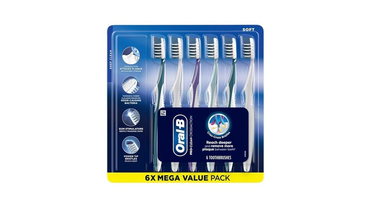 Amazon coupon: Oral-b Pro Health Crossaction Plaque Rem