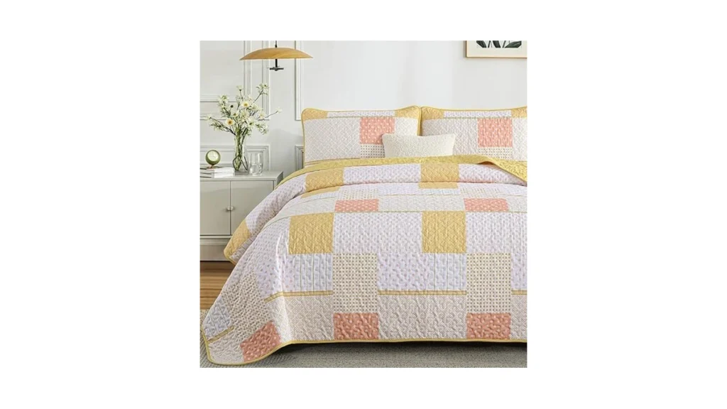 Amazon code: Wongs Bedding 3 Pieces Quilt Set Queen S