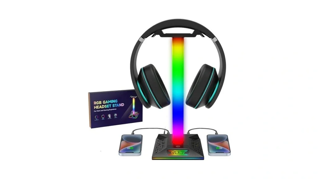 Amazon coupon: Cybjoy Rgb Headset Stand Gaming Headphon