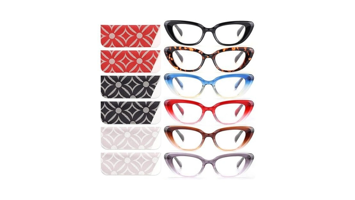 Amazon coupon: Chofilord 6 Pack Cat Eye Reading Glasses